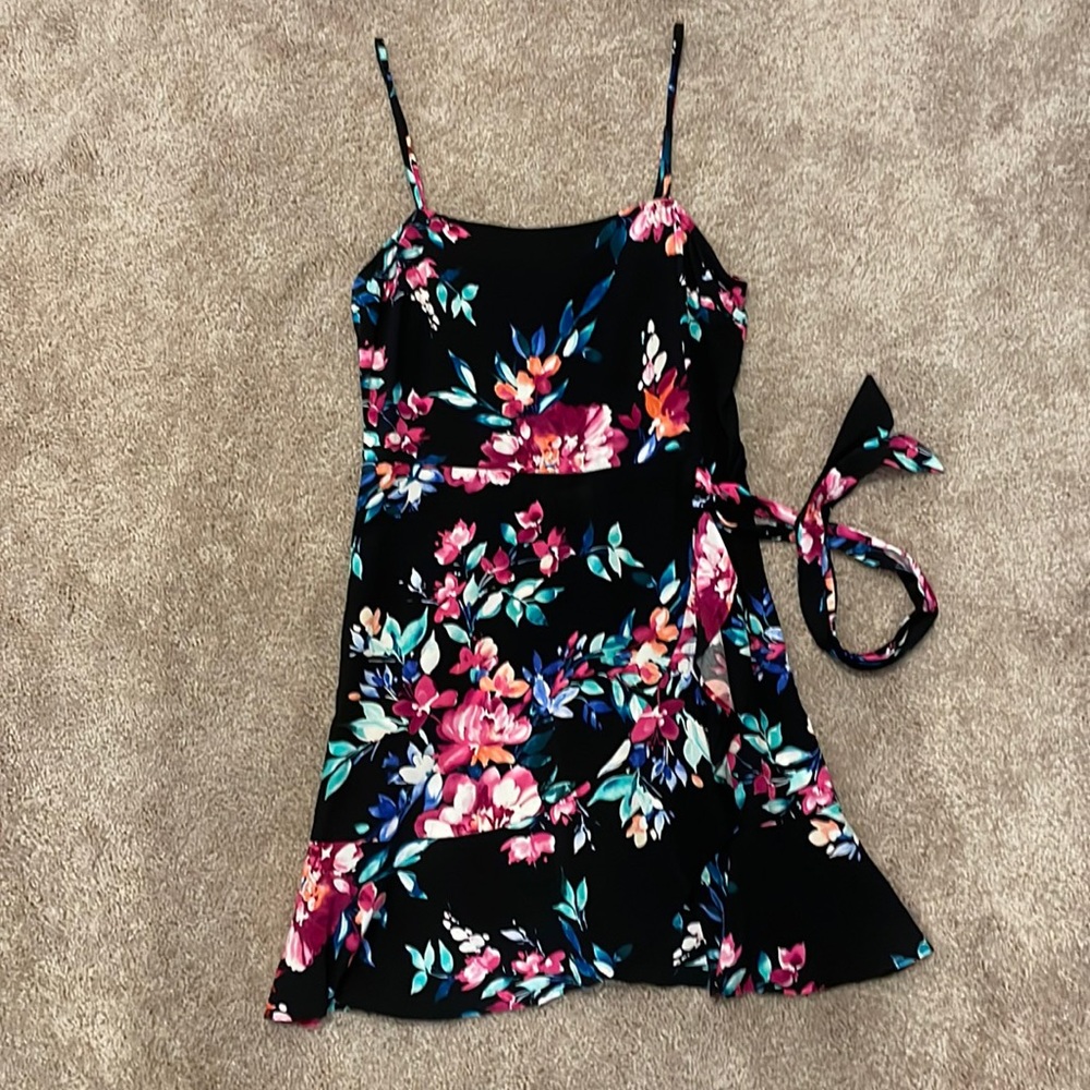 Express Flowey Flower Dress S sun dress summer